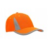 Reflective cap - mod. 3029:Orange, Cotton